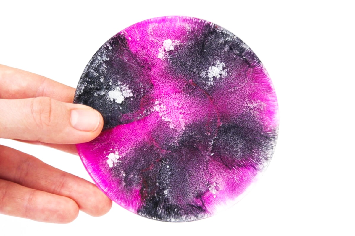 alcohol ink epoxy Purple alcohol ink epoxy Purple