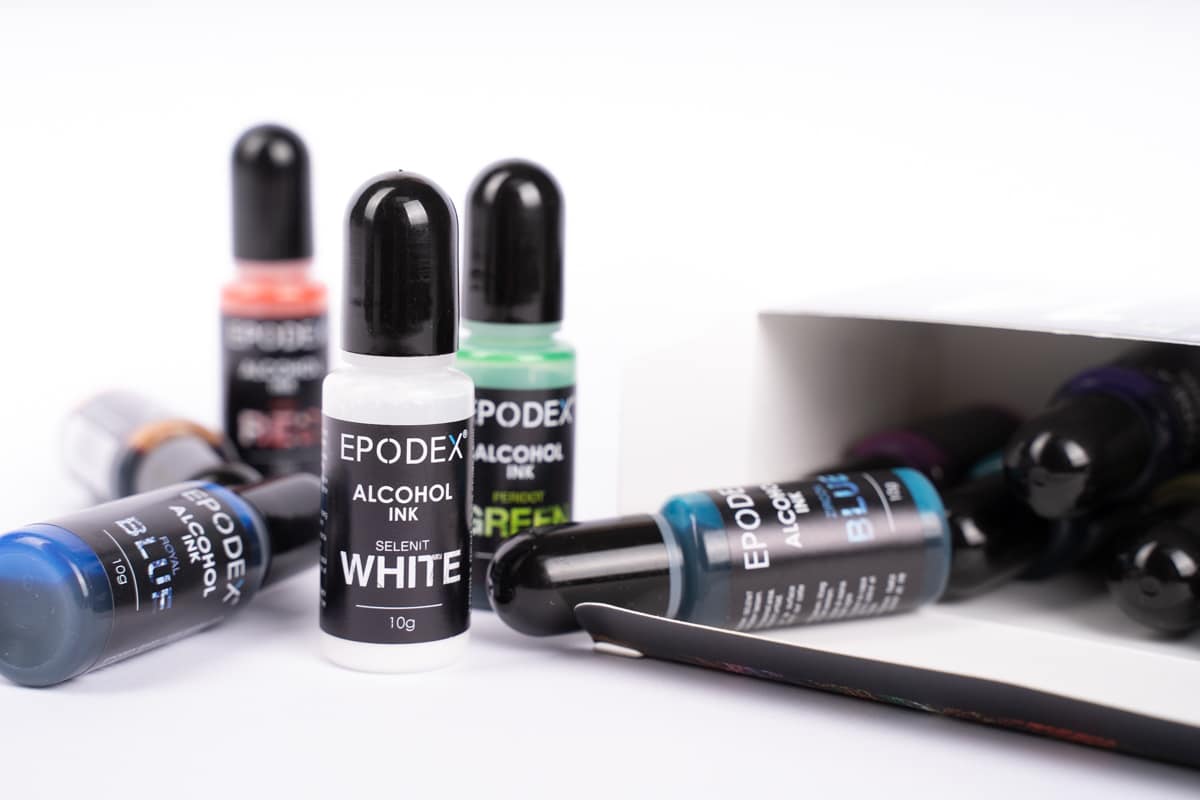 alcohol ink white epoxy alcohol ink white epoxy