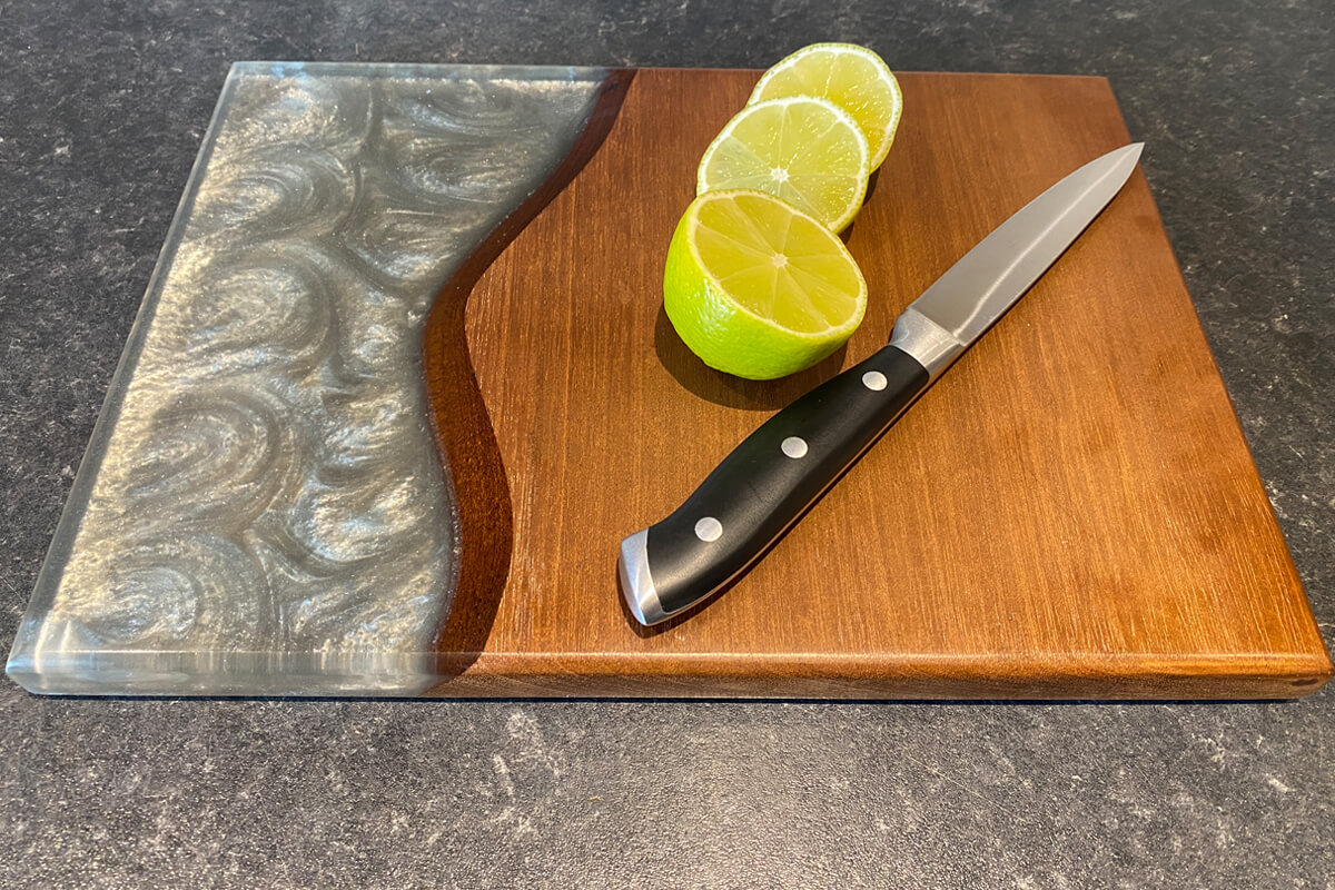 epoxidharz schneidebrett platinum silver epoxidharz schneidebrett platinum silver