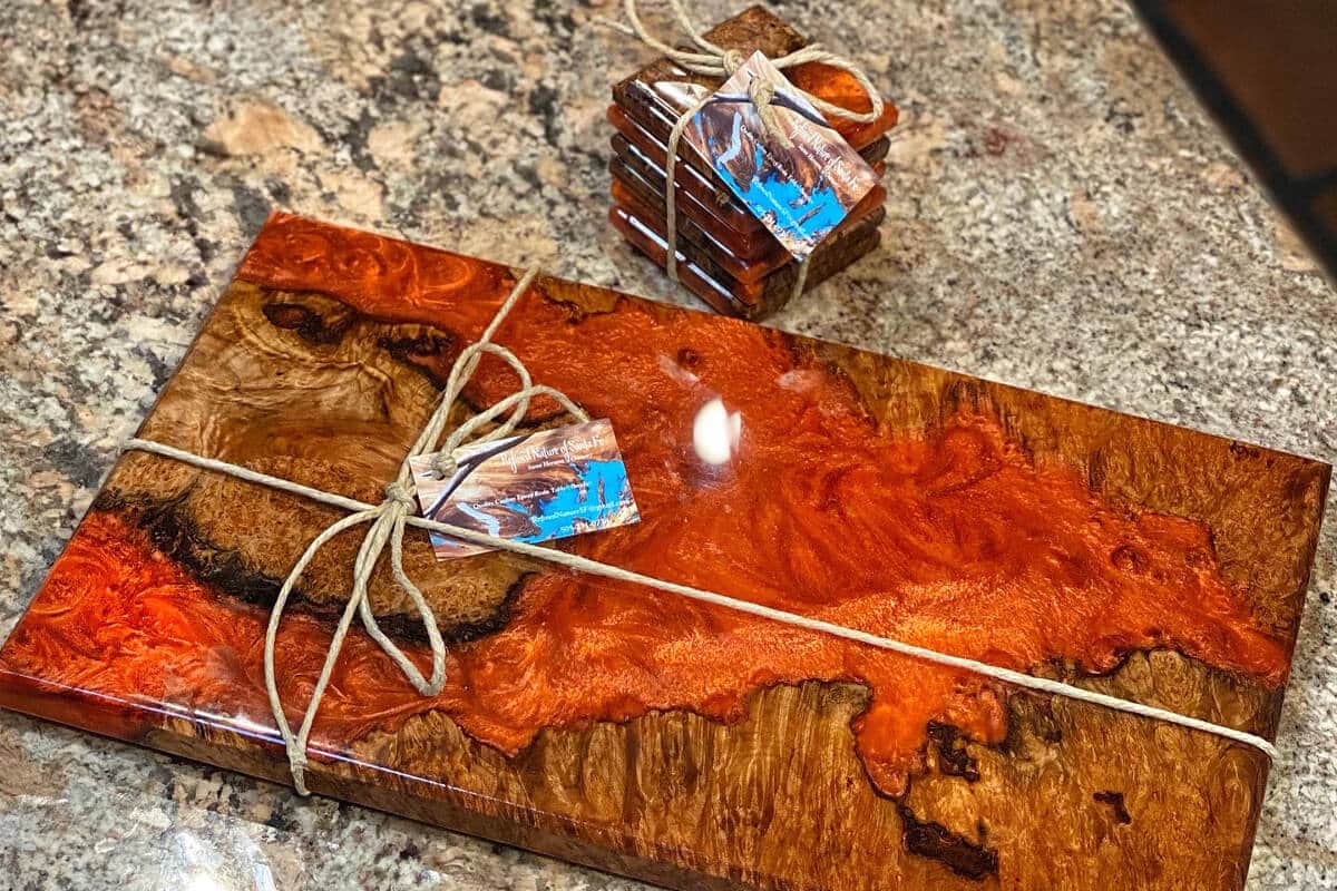 epoxidharz servietablett bronze red epoxidharz servietablett bronze red