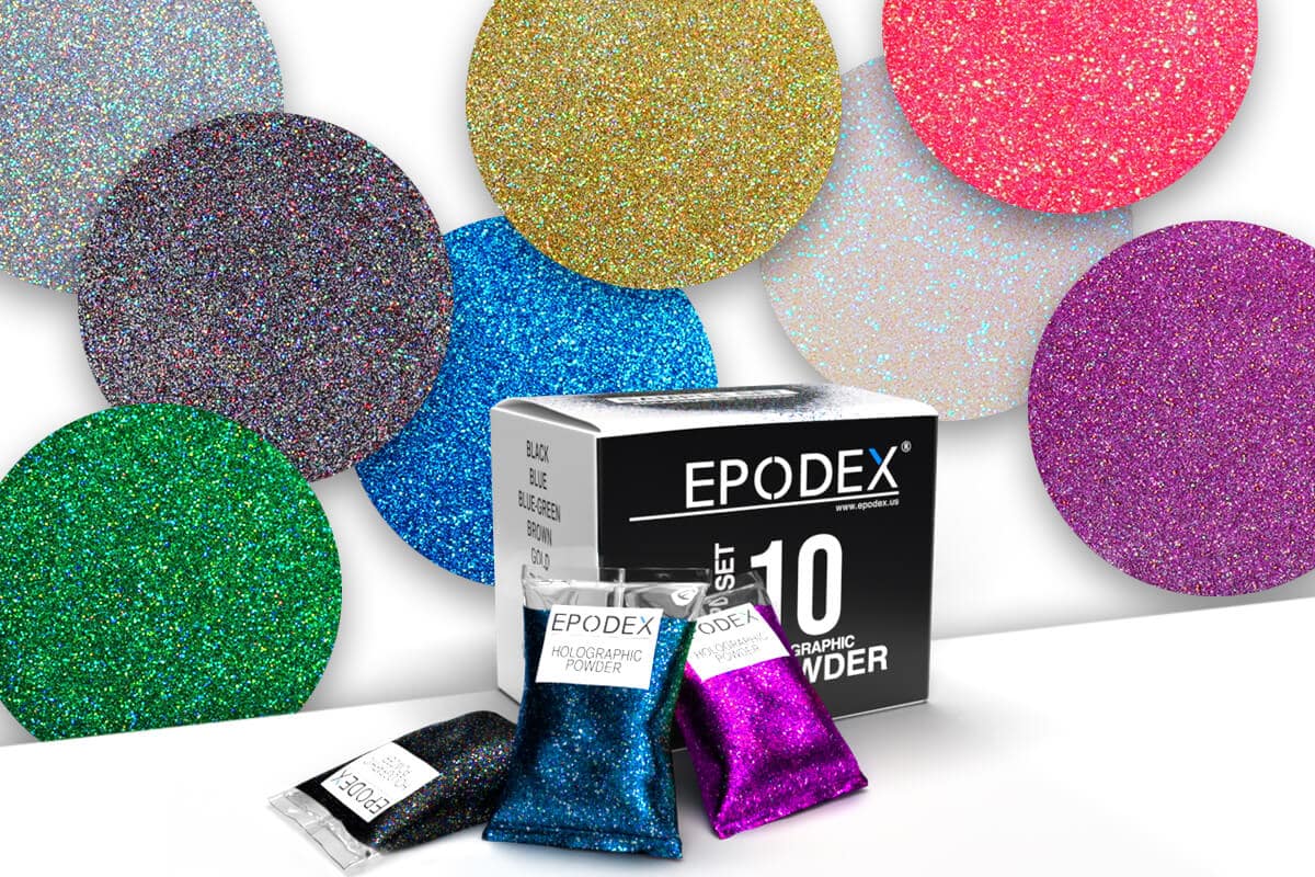 epoxy holographic powder set epoxy holographic powder set