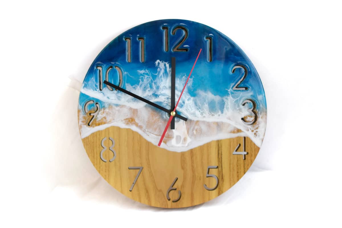 epoxy resin clock ocean epoxy resin clock ocean
