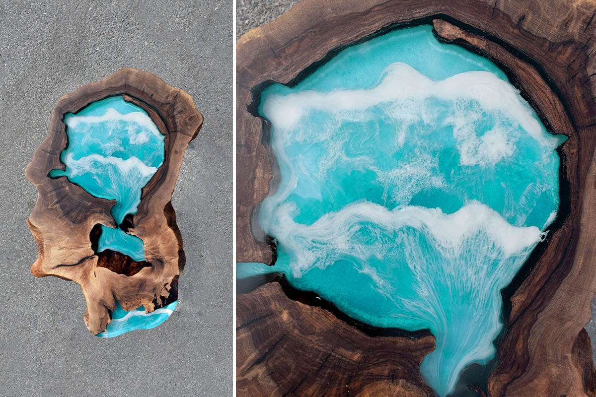 epoxy resin table ocean epoxy resin table ocean