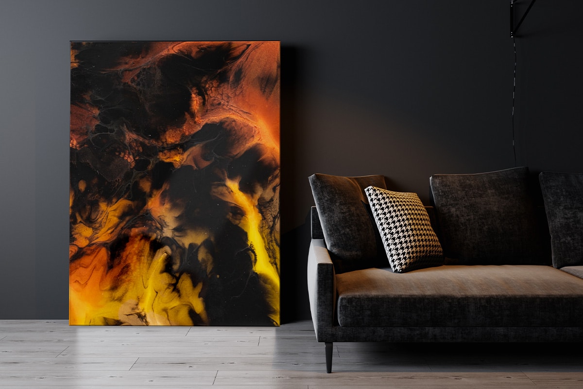 Mock up interior, luxury modern dark living room interior, black Mock up interior, luxury modern dark living room interior, black