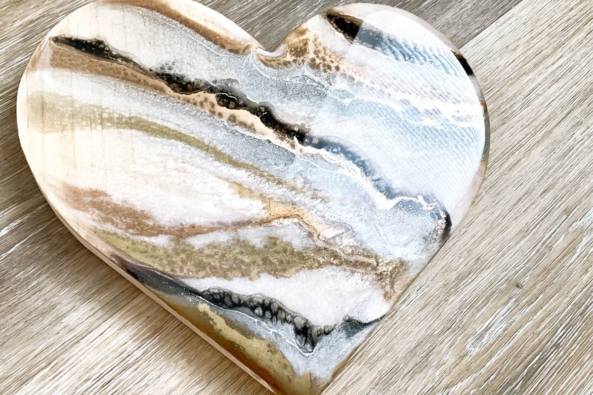 epoxy resin marble heart epoxy resin marble heart