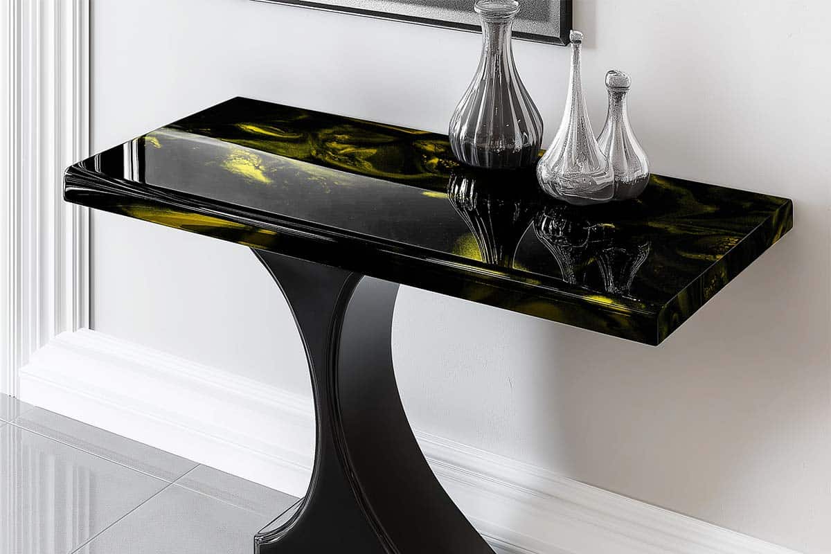 countertop resin epoxy tabletop deep black yellow gold 1 countertop resin epoxy tabletop deep black yellow gold 1