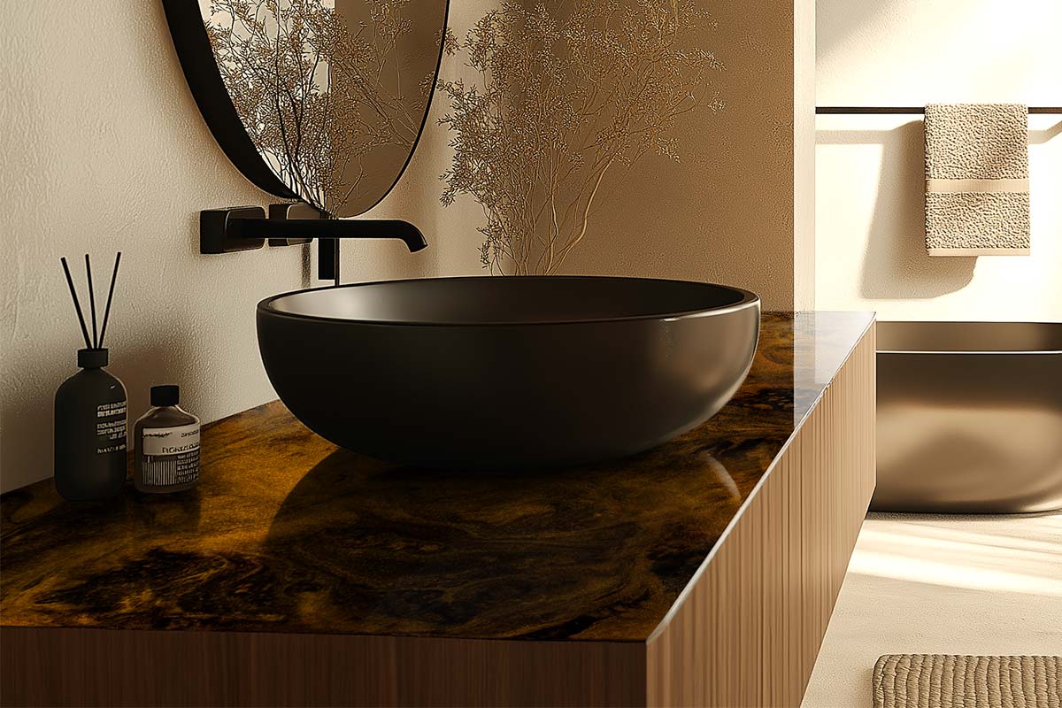 epoxy countertop resin flame copper tiefschwarz 1 epoxy countertop resin flame copper tiefschwarz 1