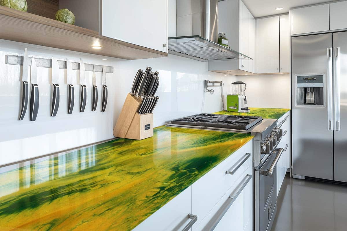 epoxy countertop resin yellow gold moosgruen 2 epoxy countertop resin yellow gold moosgruen 2