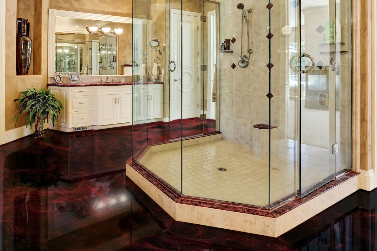 epoxidharzboden epoxy floor carbonred jetblack epoxidharzboden epoxy floor carbonred jetblack