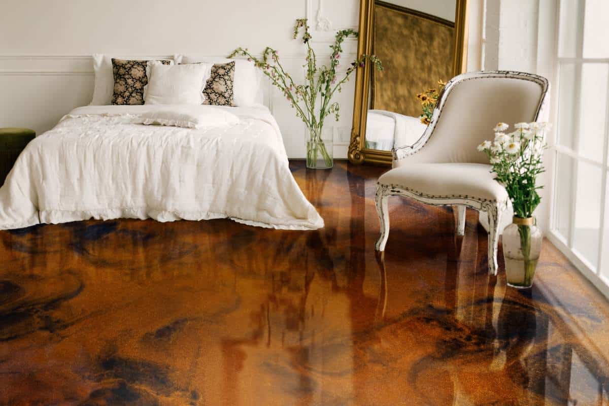 epoxidharzboden epoxy floor flame copper darkbrown 2 epoxidharzboden epoxy floor flame copper darkbrown 2